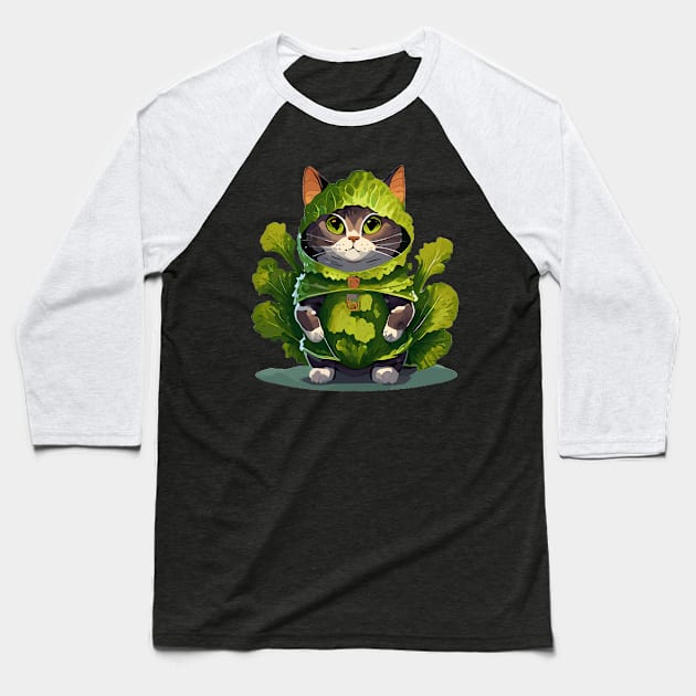 LeafyPaws Funny Cat Lovers Gift Baseball T-Shirt by Merchweaver